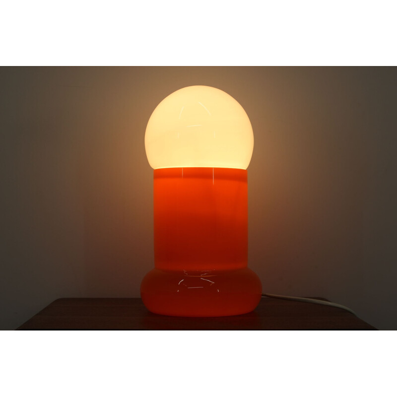 Vintage design glass table lamp