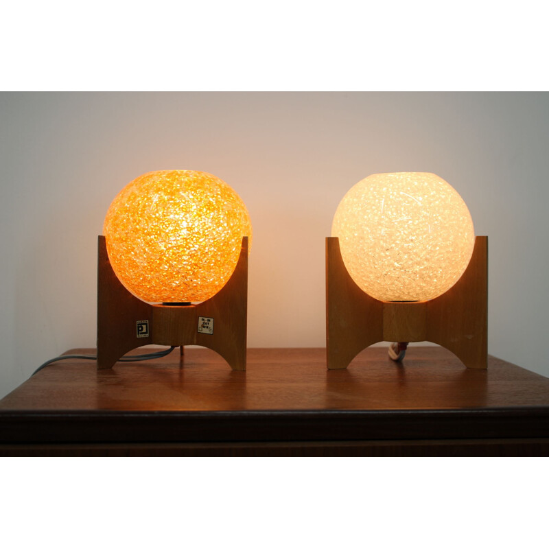 Pair of vintage design table lamps 