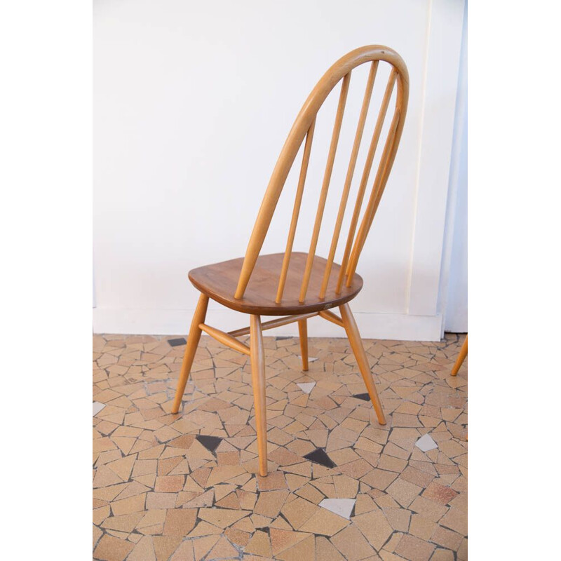 Set of 4 vintage chairs Ercol Quaker