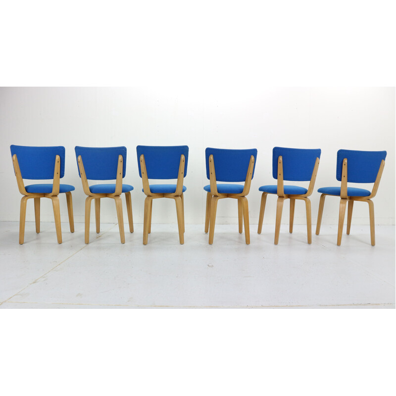 Set of 6 vintage dining chairs by Cor Alons for Gouda Den Boer Netherlands 1950