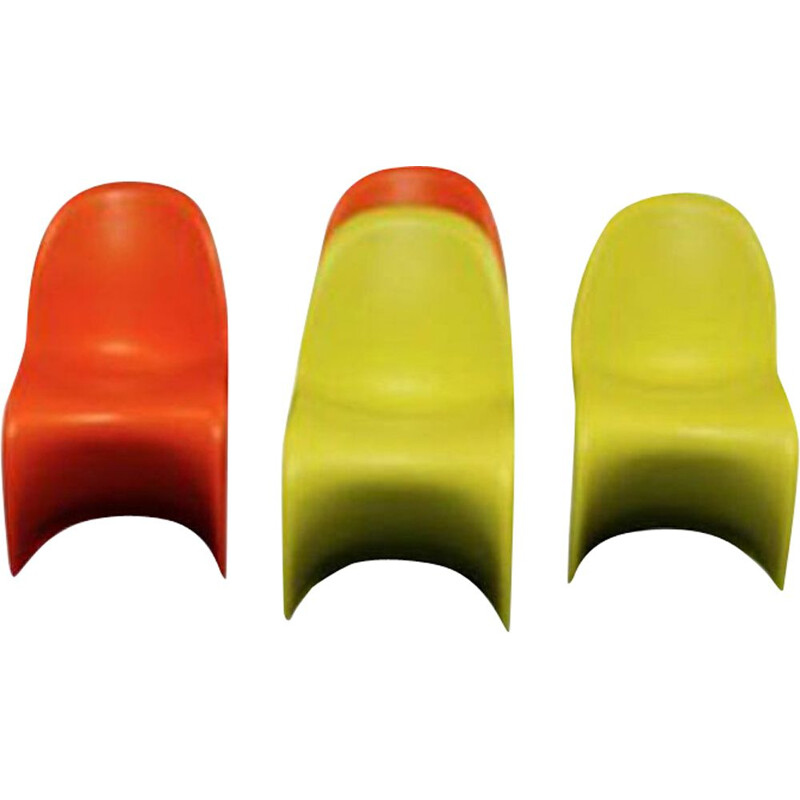 Set of 4 vintage chairs Verner Panton