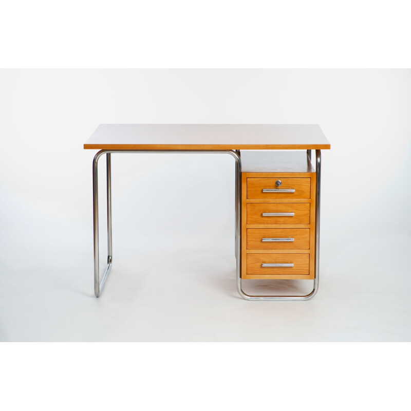 Vintage desk tubular steel from Vichr & Co. 1930s