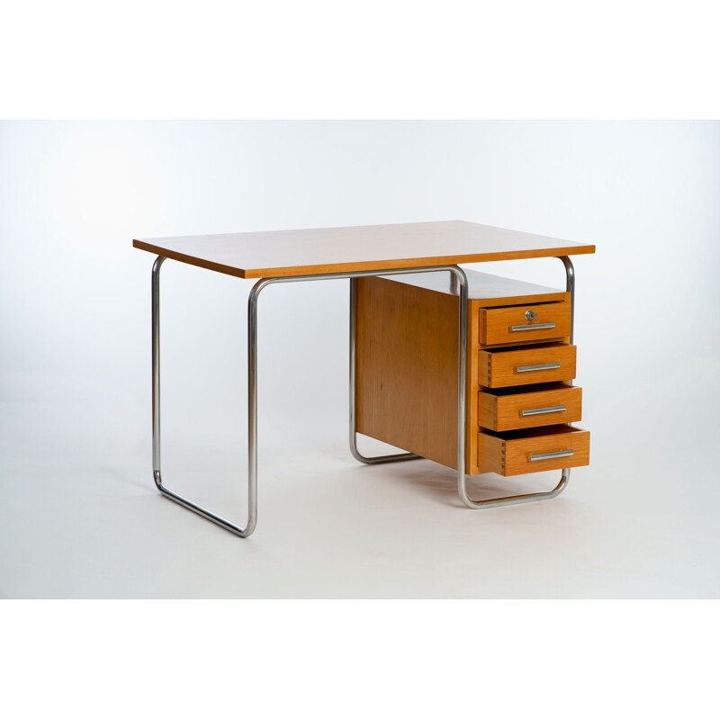 Vintage desk tubular steel from Vichr & Co. 1930s