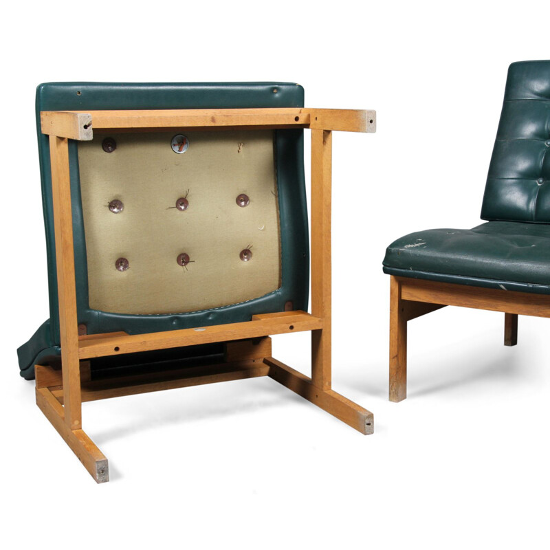 Paire de fauteuils vintage Torben Lind et Ole Gjerløv-Knudsen par France & Son