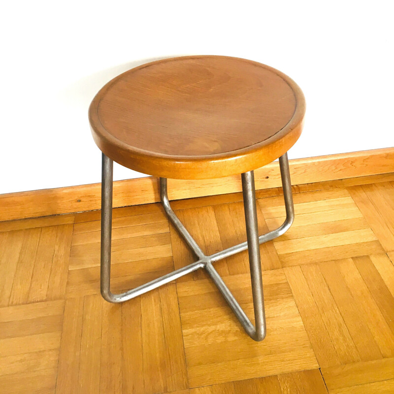 Vintage stool Hn 6 by Mucke-Melder, Czechoslovakia