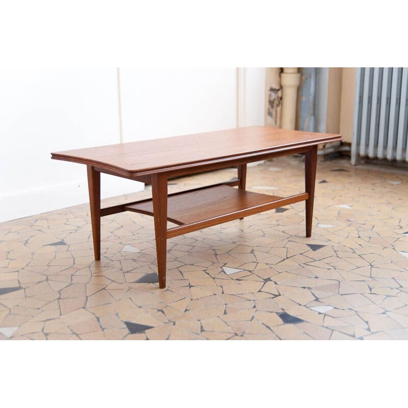 Table basse vintage scandinave 91cm