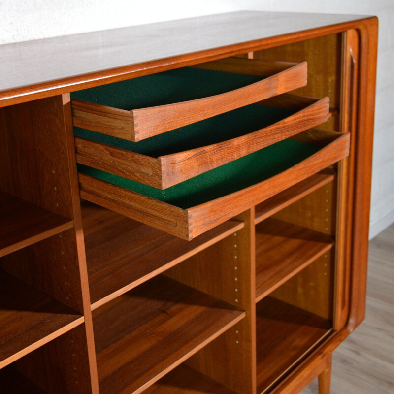 Vintage Scandinavian teak highboard by Bernhard Pedersen - Son