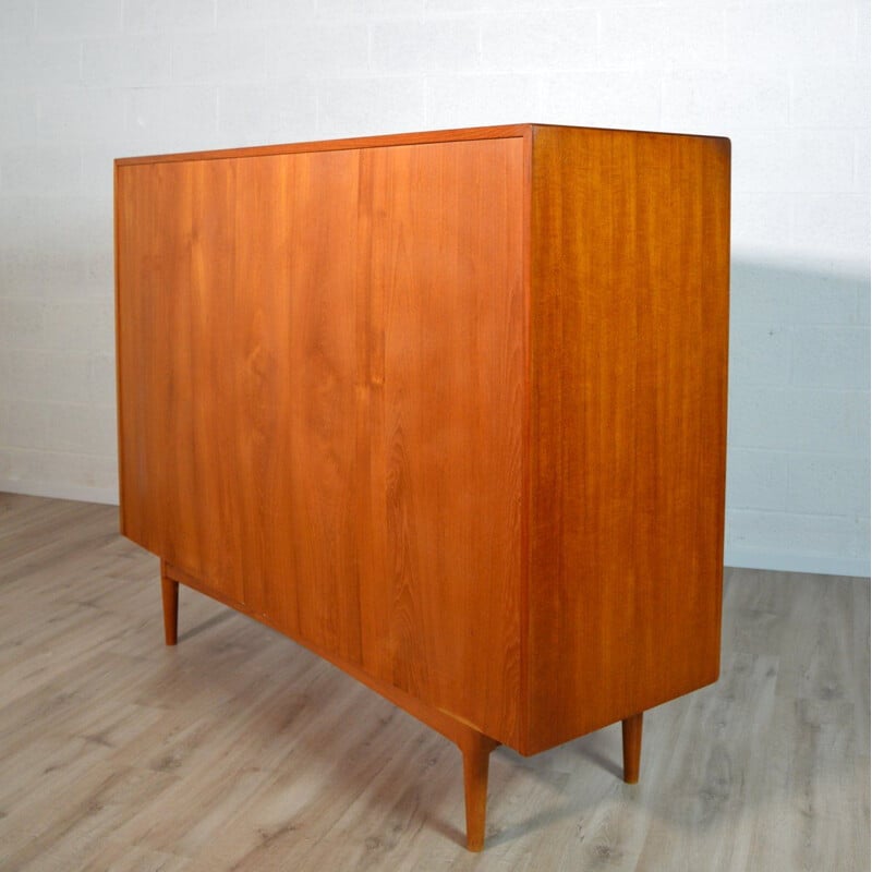 Vintage Scandinavian teak highboard by Bernhard Pedersen - Son