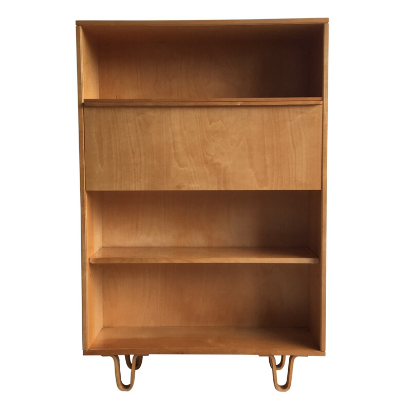 Pastoe vintage secretary in birchwood, Cees BRAAKMAN - 1950s