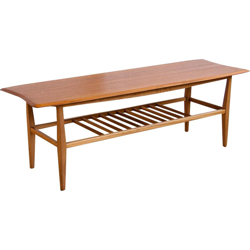 Vintage Scandinavian coffee table 122 cm