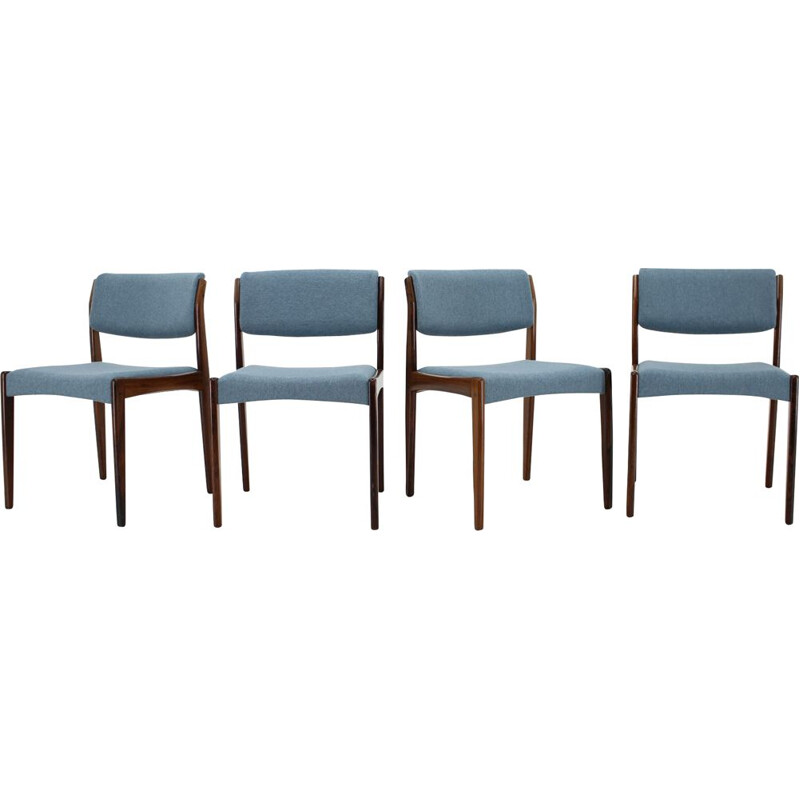 Set of 4 vintage Palisander Dining Chairs, Denmark