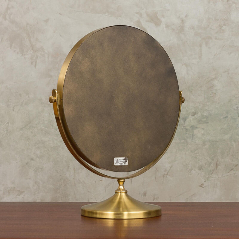 Vintage vanity mirror in brass Italy 70s