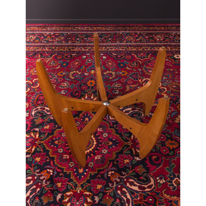 Vintage german coffee table in teak and glass 1960s