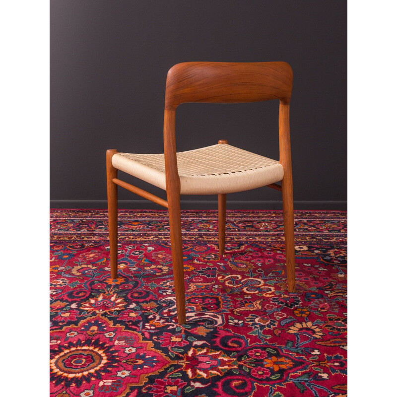 Suite de 4 chaises vintage pour Niels O. Møller en teck des années 1950