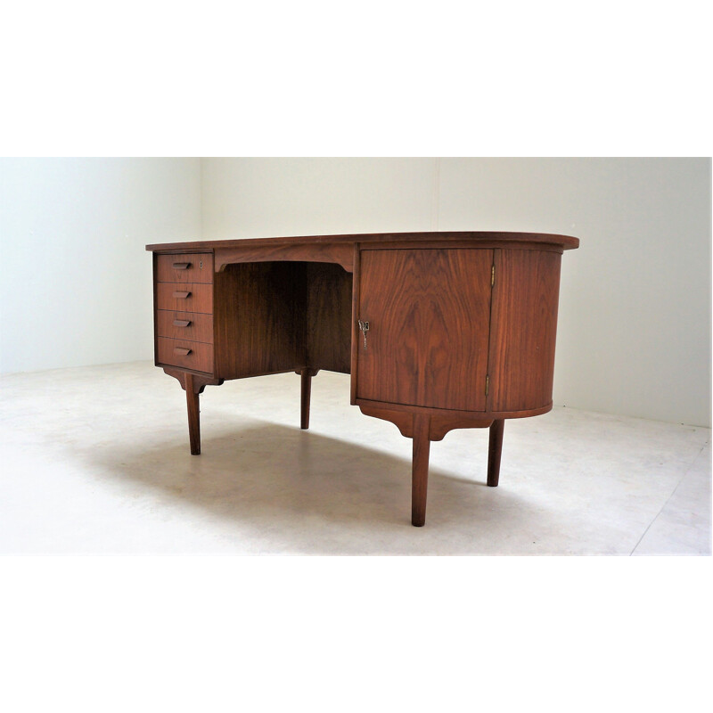 Vintage desk in teak Scandinavian 1960