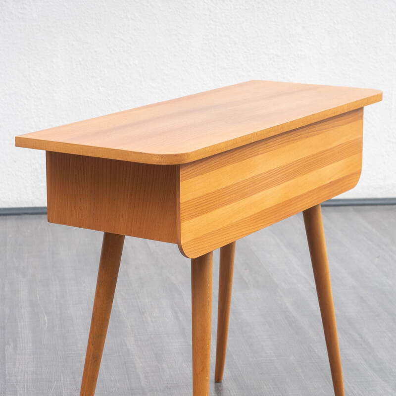 Vintage console table in ash 1950s 