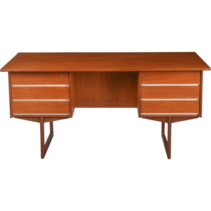 Scandinavian vintage teak wood desk 1960