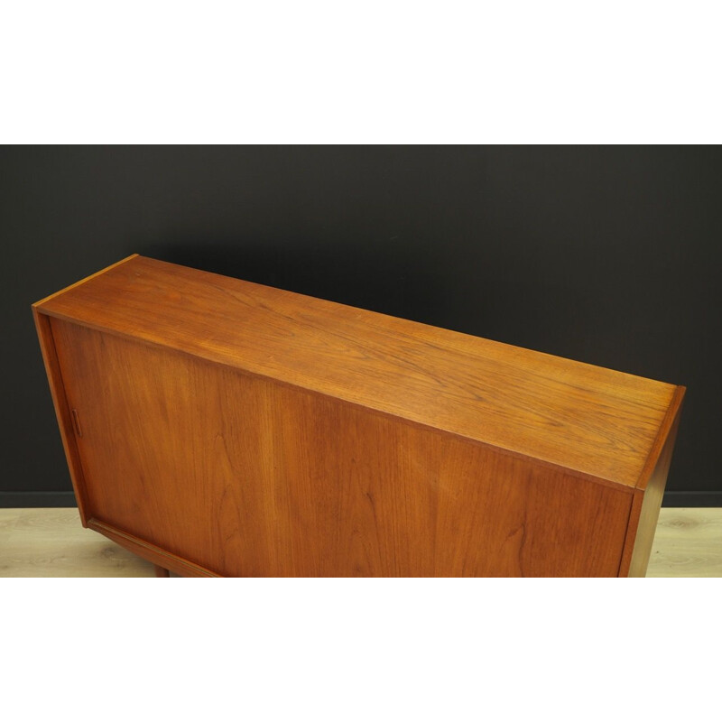 Vintage danish highboard in teakwood 1970s