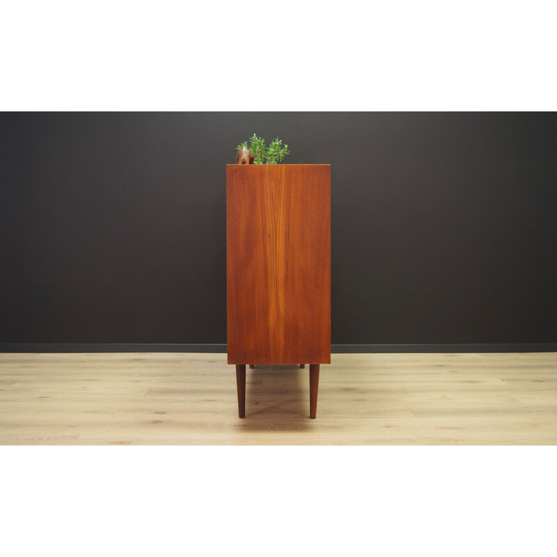 Vintage danish highboard in teakwood 1970s