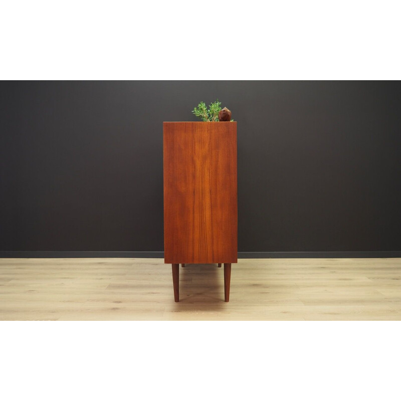 Vintage danish highboard in teakwood 1970s