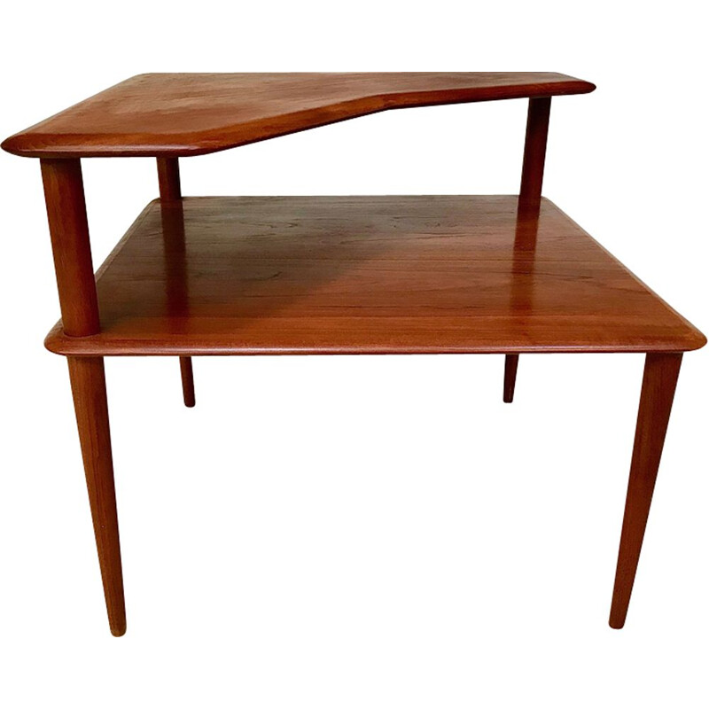 Mesa lateral vintage dinamarquesa de Peter Hvidt e Orla Molgaard-Nielsen para França e Søn, 1960