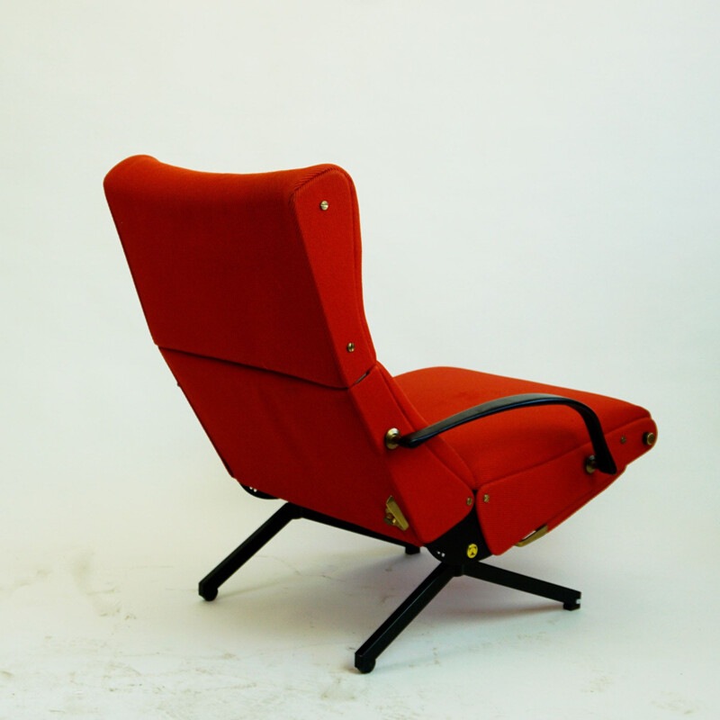 Vintage lounge chair P 40 by Osvaldo Borsani for Tecno Italy 1950s