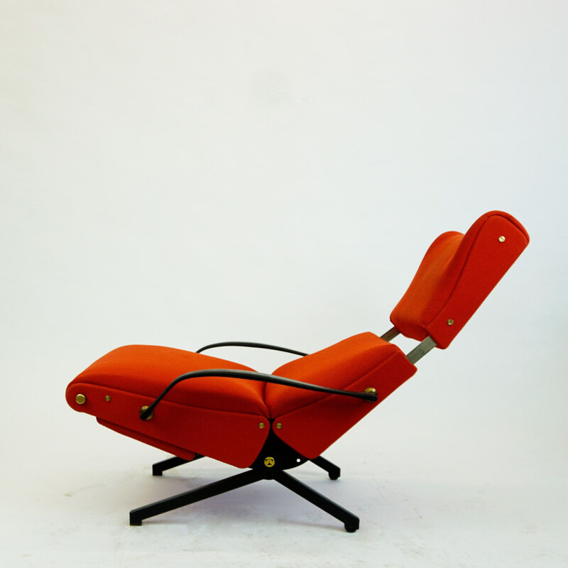 Vintage lounge chair P 40 by Osvaldo Borsani for Tecno Italy 1950s