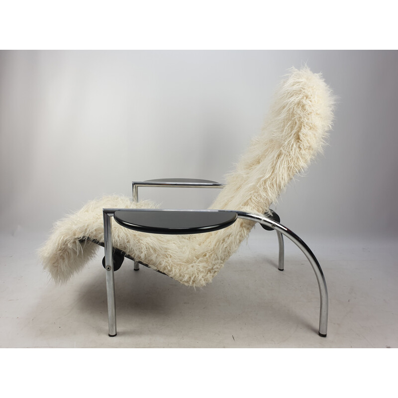 Noe vintage adjustable lounge chair by Ammanati and Vitelli for Moroso, 1980