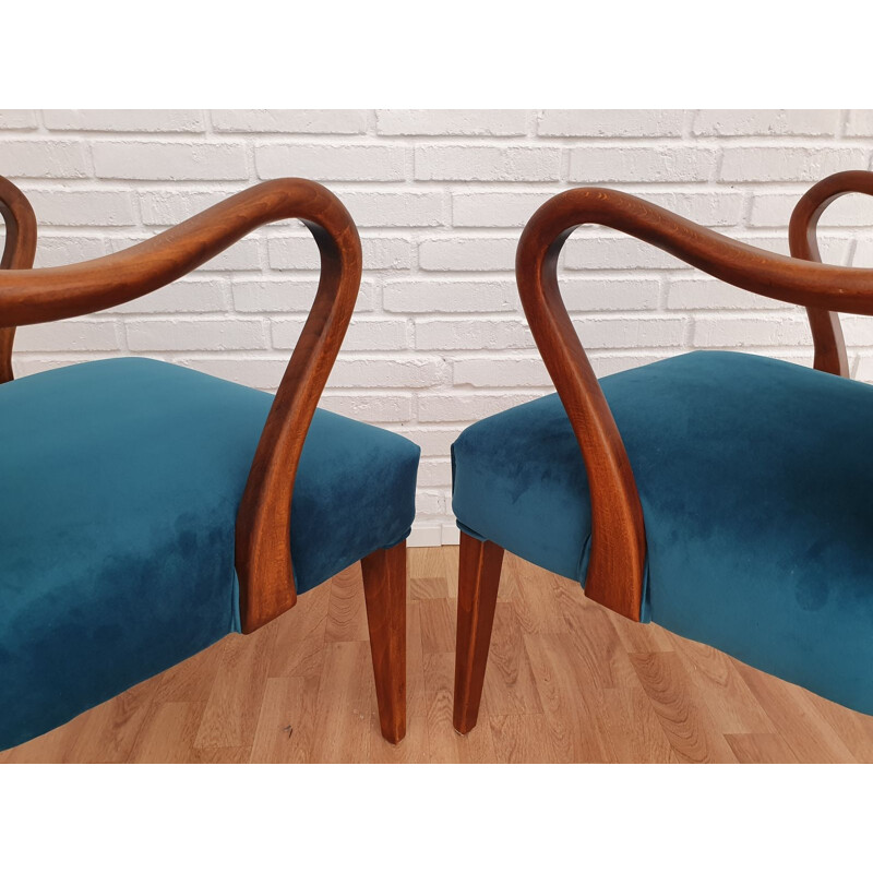 Pair of vintage armchairs model 32 by Alfred Christensen for Slagelse Møbrlværk, Denmark 1960s
