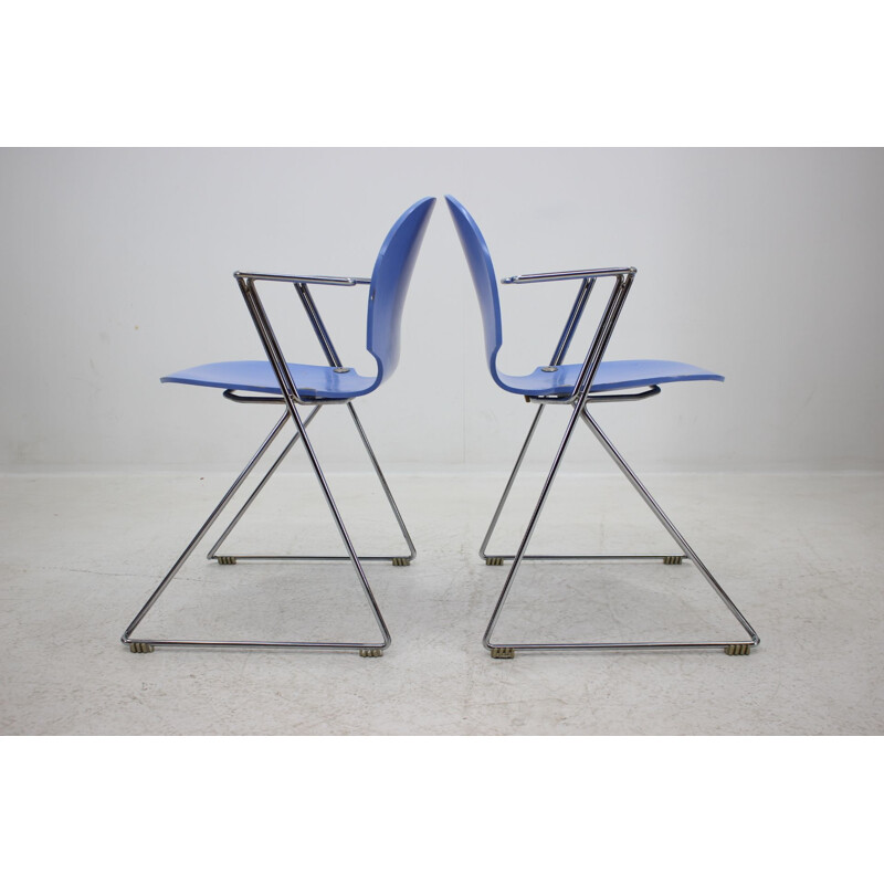 Set of 2 vintage chairs Fritz Hansen, Denmark, 1980s