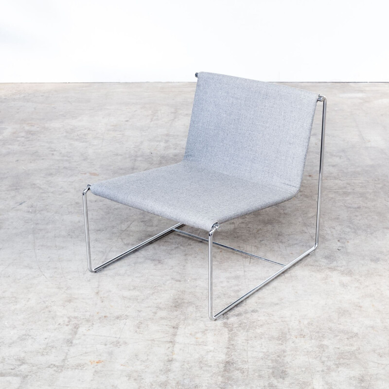 Set of 2 vintage Emilio Nanni drop lounge chairs for Zanotta