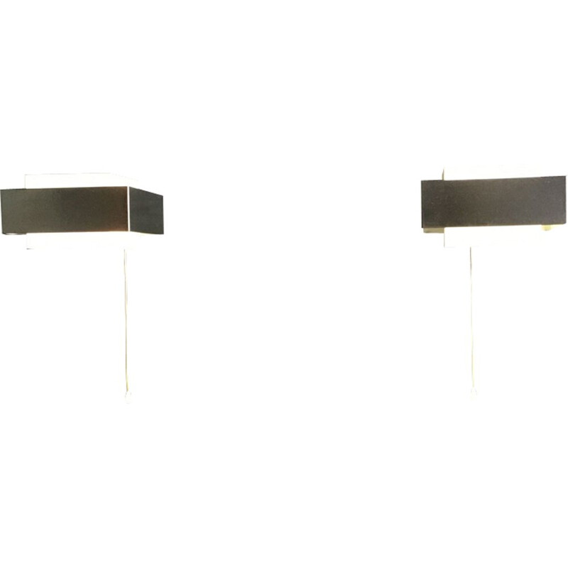 Pair of wall lamps by Louis Kalff for Philips, 1960s