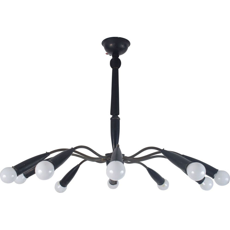 Vintage black pendant light