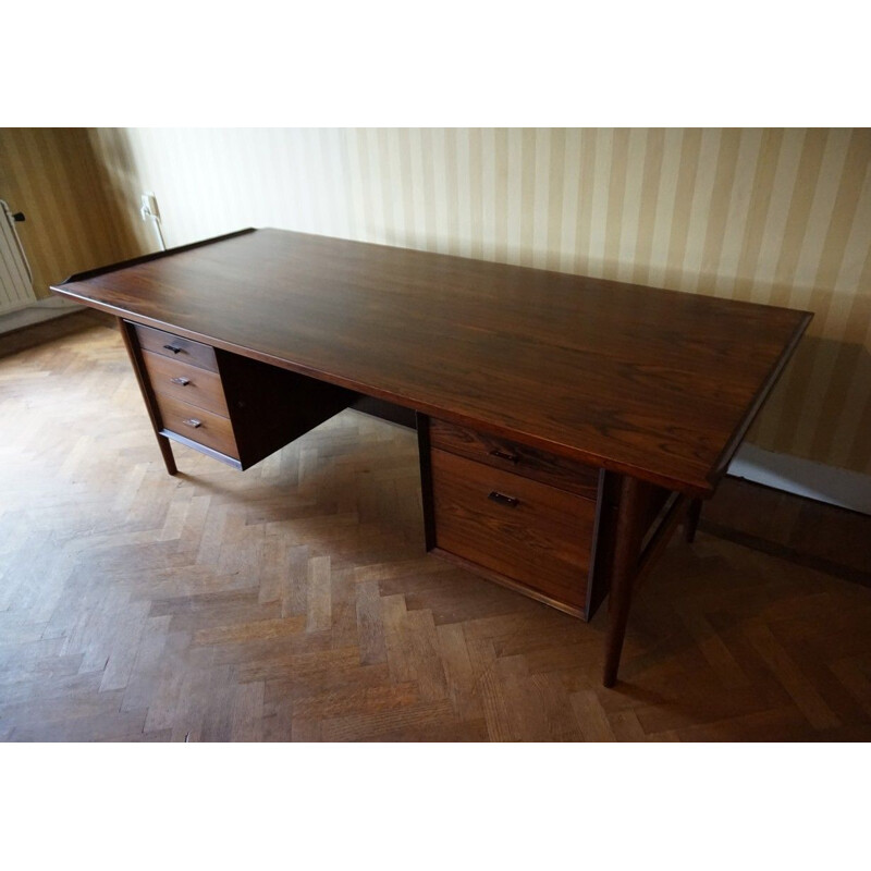 Vintage danish Executive Desk for Sibast in Rio rosewood 1960s