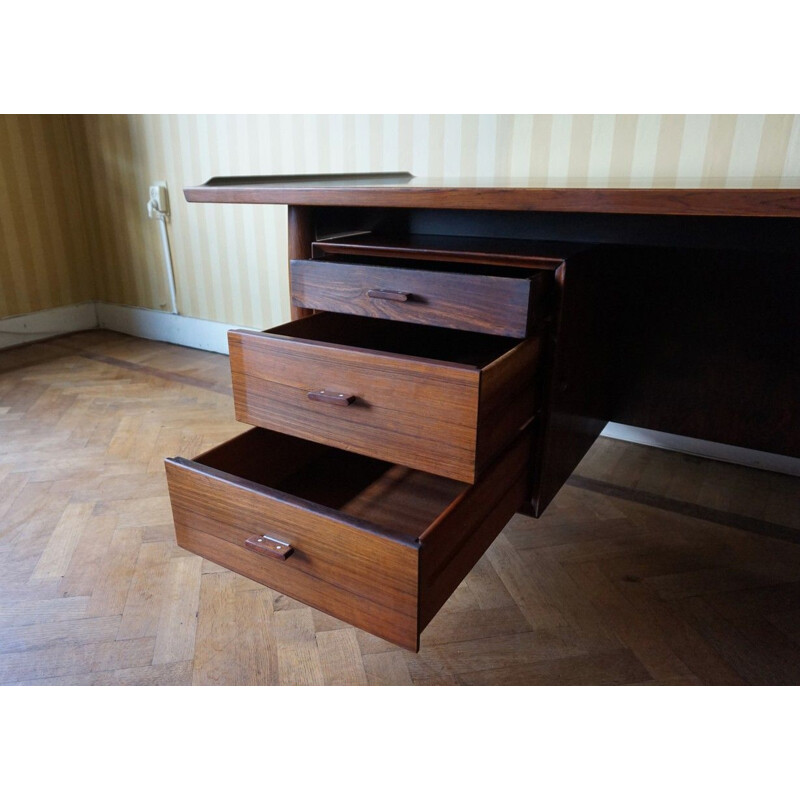 Vintage danish Executive Desk for Sibast in Rio rosewood 1960s