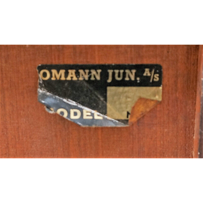 Vintage rosewood highboard by Omann Jun
