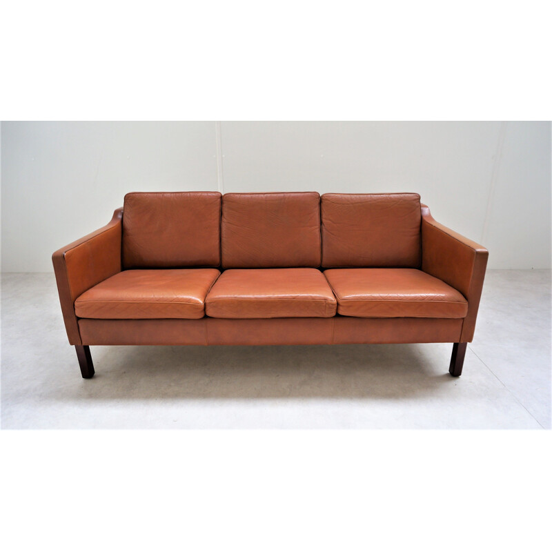 Scandinavian vintage leather sofa
