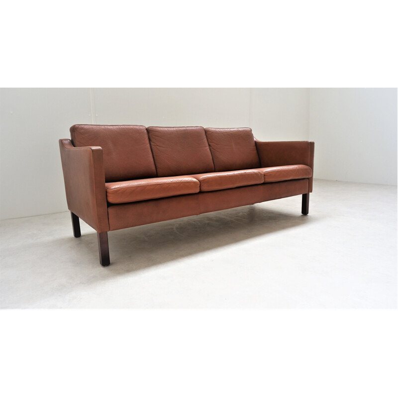 Scandinavian vintage leather sofa