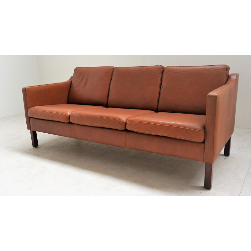 Scandinavian vintage leather sofa