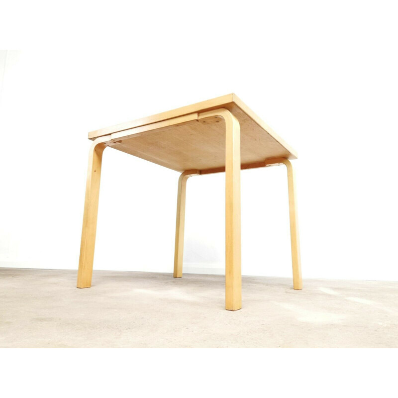 Vintage table in birchwood by Alvar Aalto for Artek