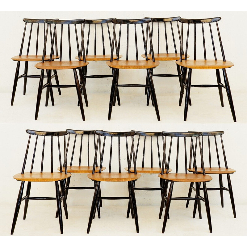 Fanett dining chairs by Ilmari Tapiovaara for Edsby Verken