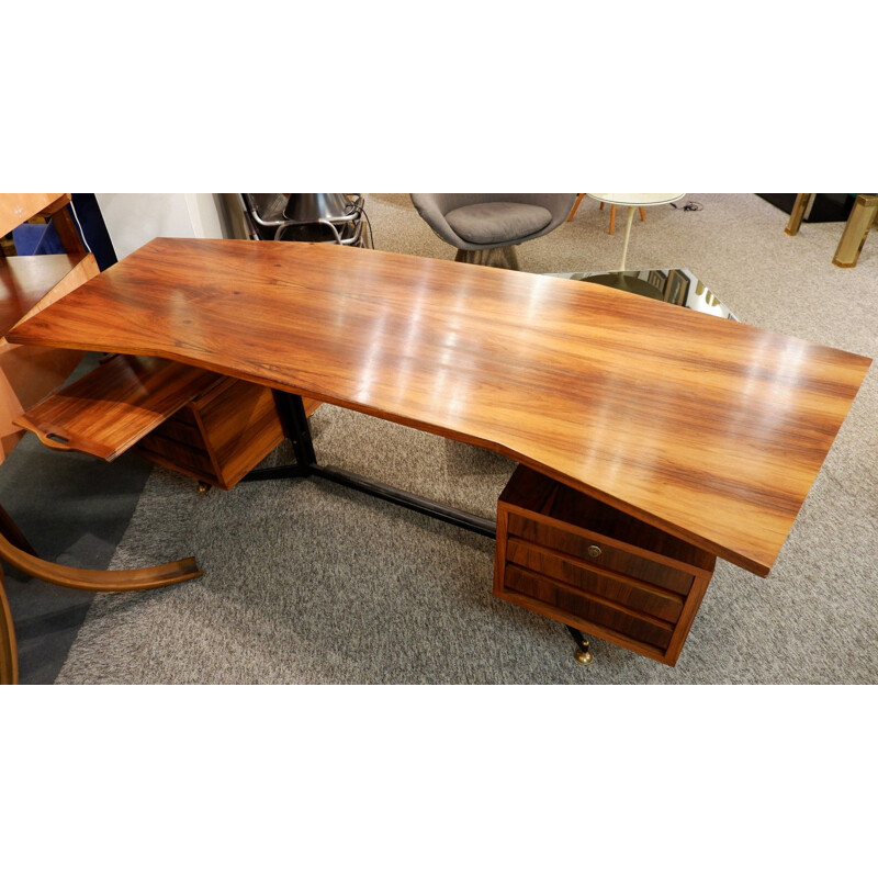 Vintage Boomerang rosewood desk