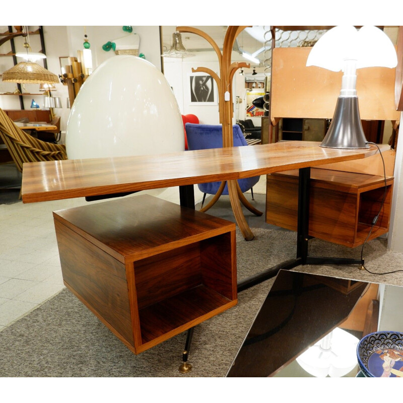 Vintage Boomerang rosewood desk