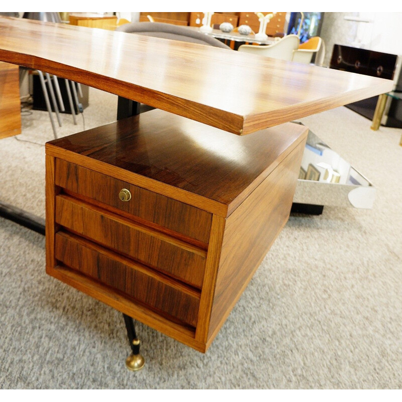 Vintage Boomerang rosewood desk