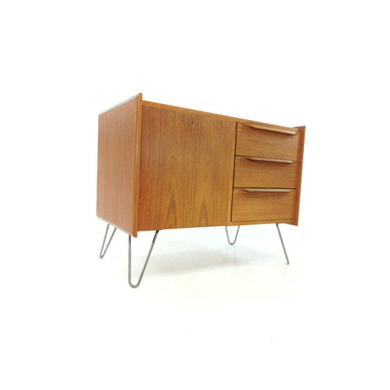 Vintage Teak Cabinets with Hairpins Leg