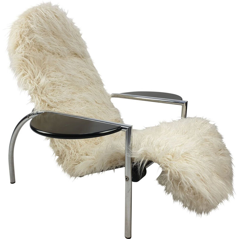 Noe vintage adjustable lounge chair by Ammanati and Vitelli for Moroso, 1980