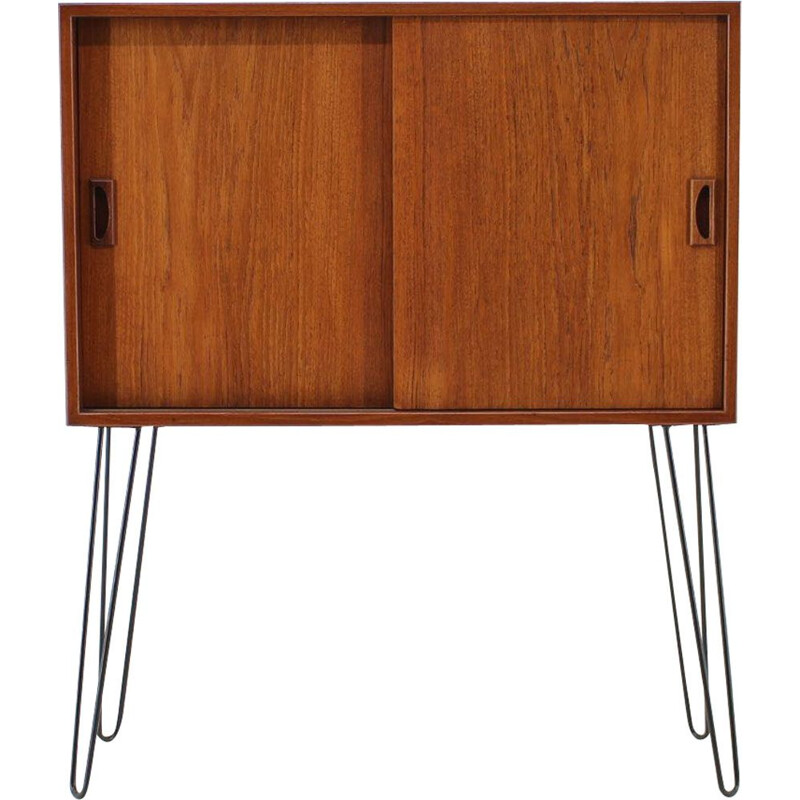 Vintage danish upcycled cabinet in teakwood 1960s