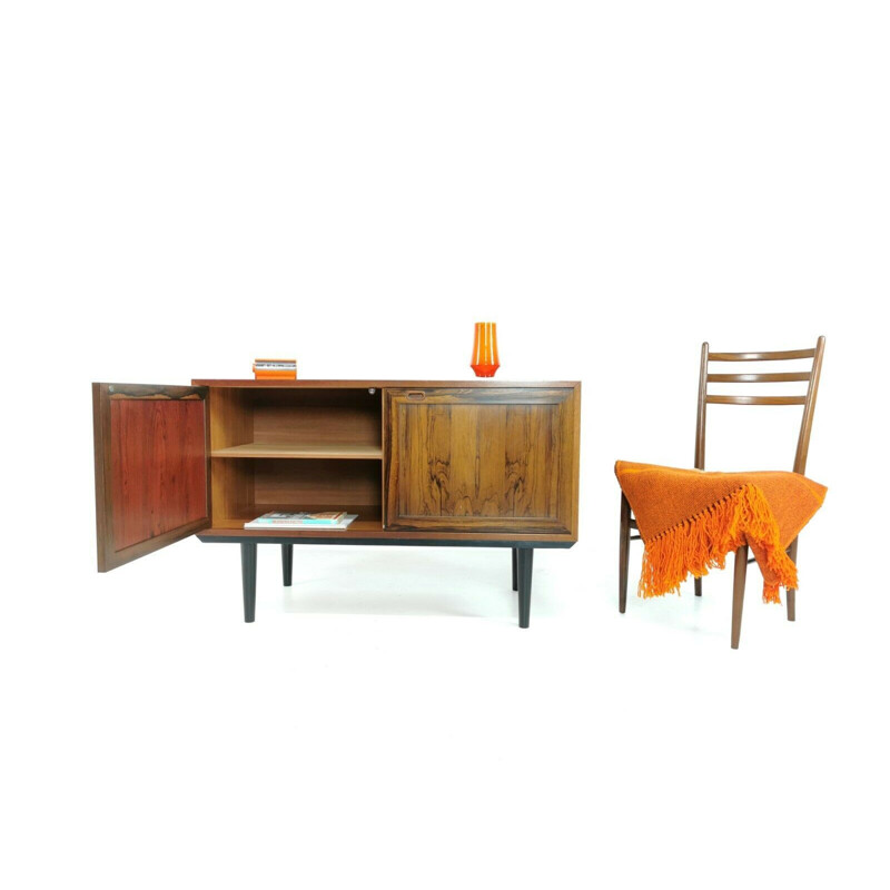 Vintage Danish Rosewood Sideboard Cabinet 1960s 70s Mid Century Vintage