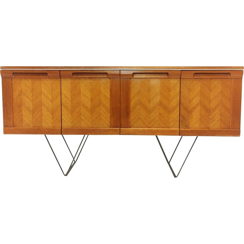 Vintage sideboard for G Plan in teakwood and with hairpin legs 1960s