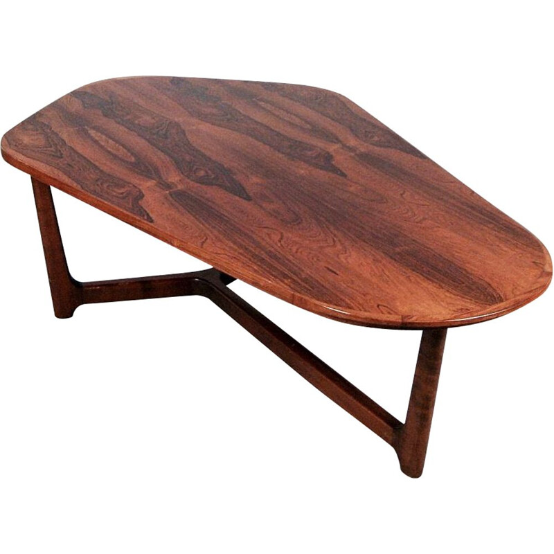 Vintage Scandinavian rosewood coffee table